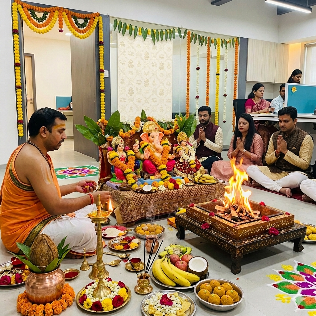 Office opening puja 